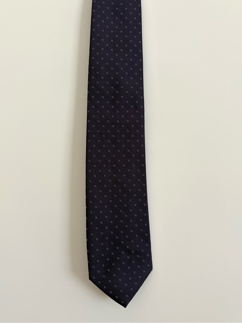 Croft & Barrow Deep Purple Microdot Silk Tie